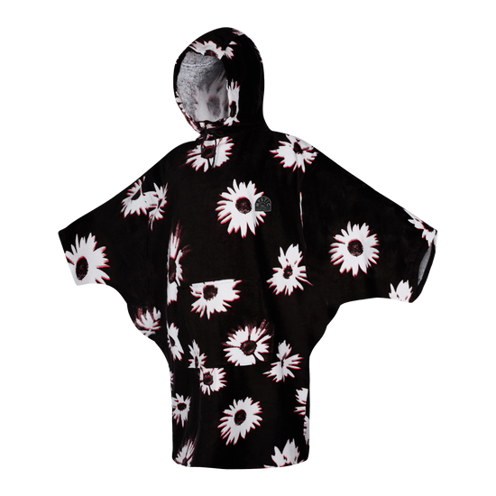 Mystic Poncho Women Black White