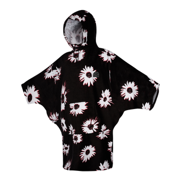 Mystic Poncho Women Black White