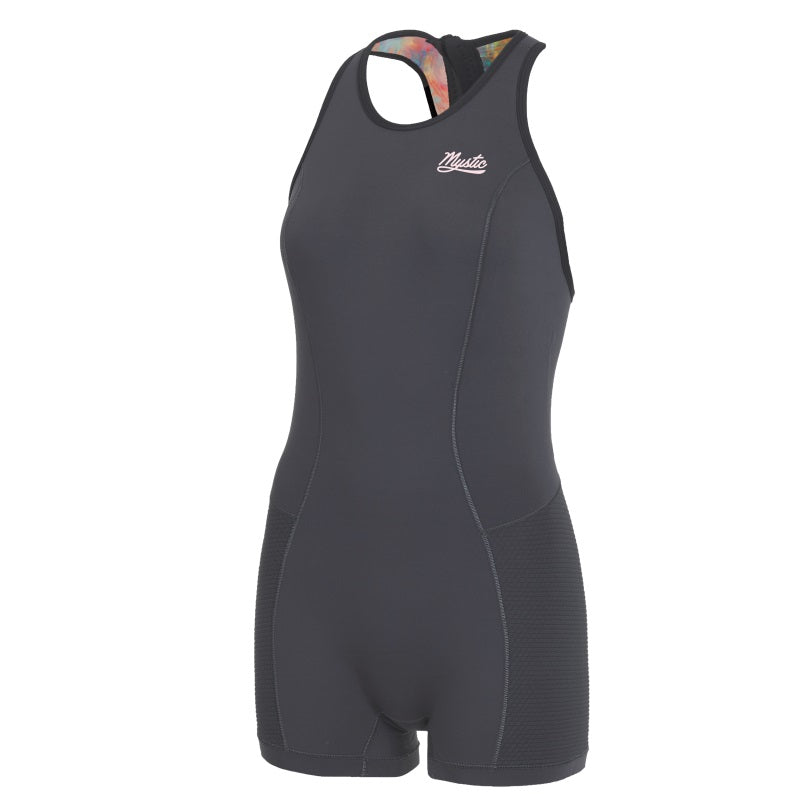 Mystic Lunar Short John 2/2mm Bzip Women Dark Grey