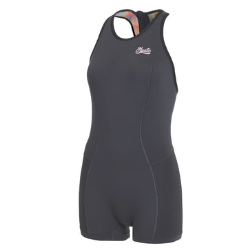Mystic Lunar Short John 2/2mm Bzip Women Dark Grey