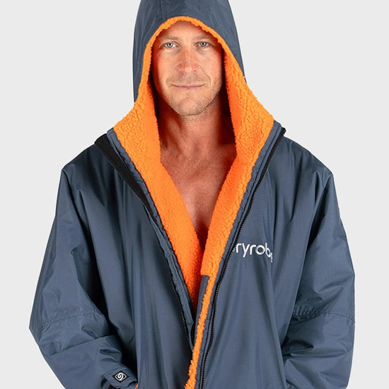Dryrobe Advance LS Poncho Dark Grey Orange