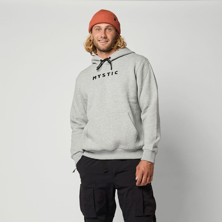 Mystic Icon Hood Sweat Light Grey Melee