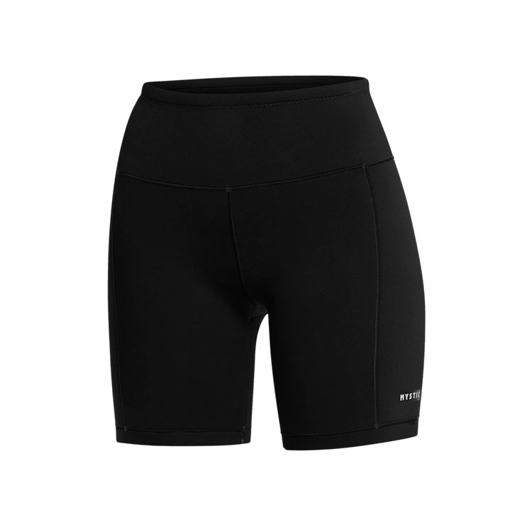 Mystic Lunar Neoprene Biker Shorts Women Black