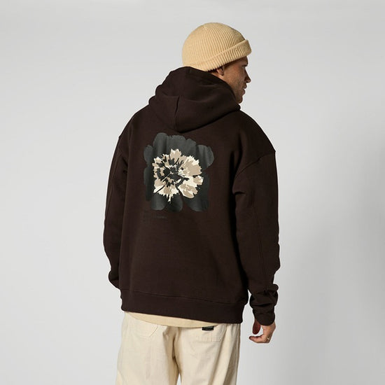 Mystic Heartsease Hood Sweat Dark Brown