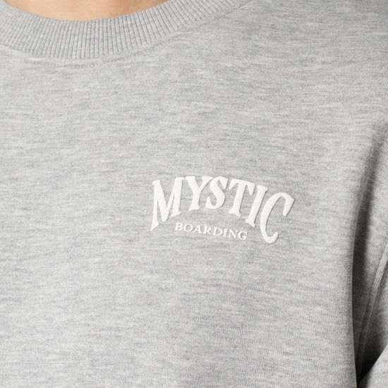 Mystic Ethos Crew Sweat Light Grey Melee