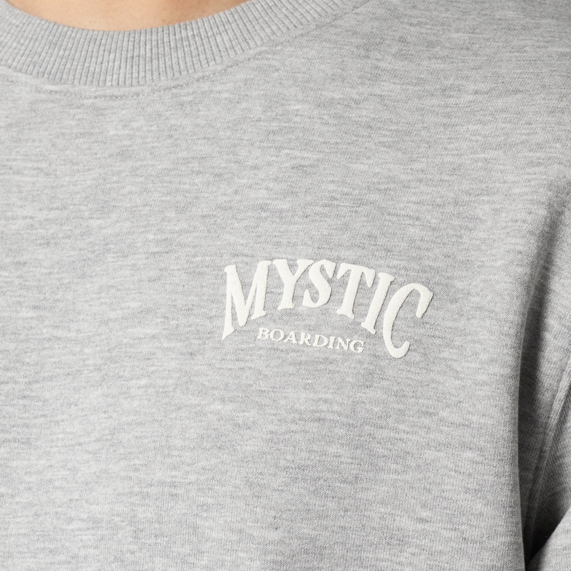 Mystic Ethos Crew Sweat Light Grey Melee