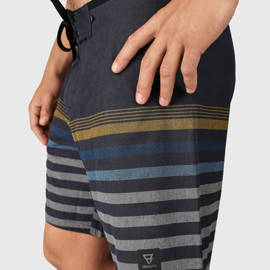 Brunotti Paitor-Stripe Men Boardshort Graphite Blue