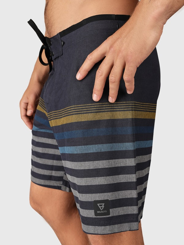 Brunotti Paitor-Stripe Men Boardshort Graphite Blue