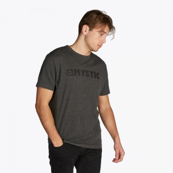 Mystic Brand Tee Asphalt Melee