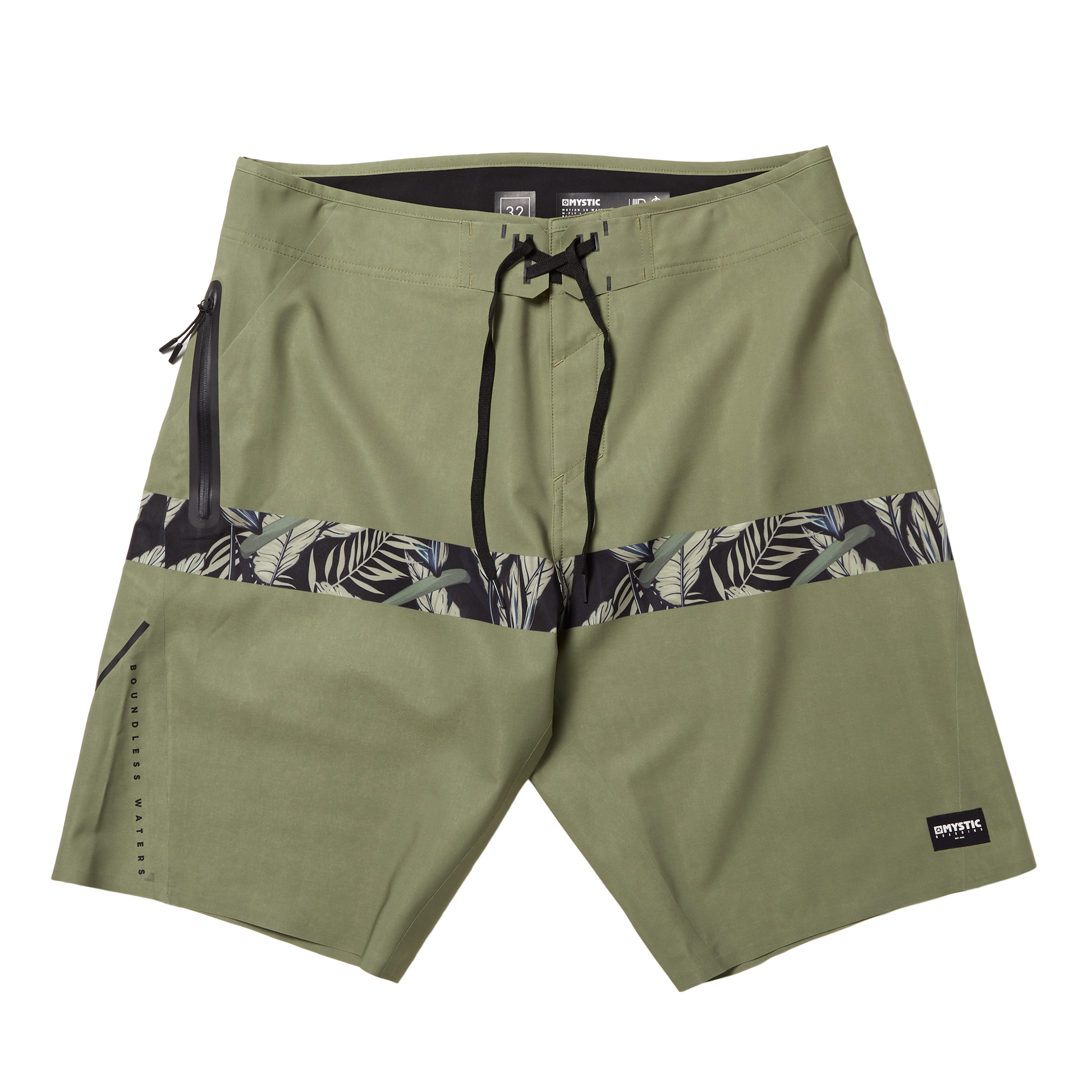Mystic Intuition High Performance Boardshort Olive Green