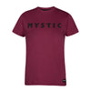 Mystic Brand Tee Women Big Logo Burgundy