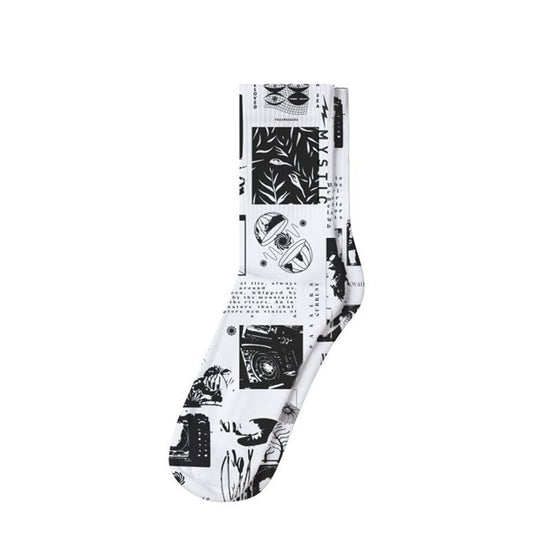 Mystic Lowe Allover Socks White