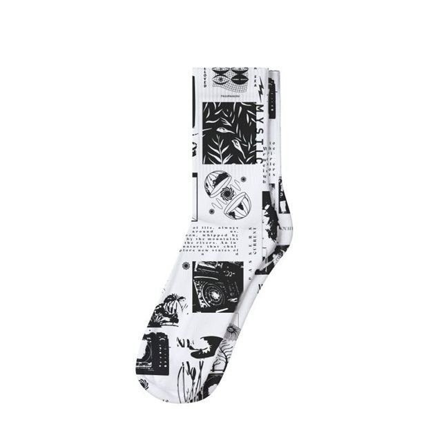 Mystic Lowe Allover Socks White