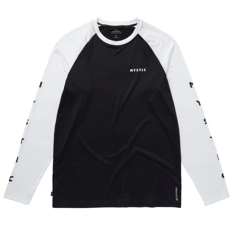 Mystic Bolt L/S Quickdry Black White