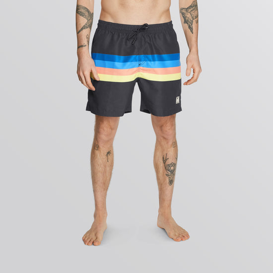 Mystic Stripe Swim Boardshort Rainbow