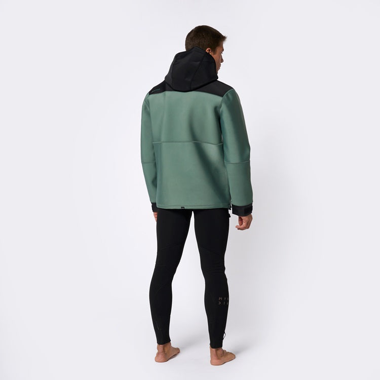 Mystic Fulmar Neoprene Hoodie 3/2mm Dark Olive
