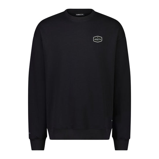 North Horizon Badge Crew Sweat Black