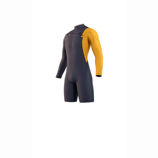 Mystic Marshall LS Shorty 3/2mm Fzip Mustard