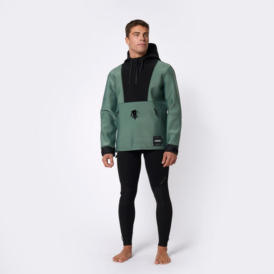 Mystic Fulmar Neoprene Hoodie 3/2mm Dark Olive