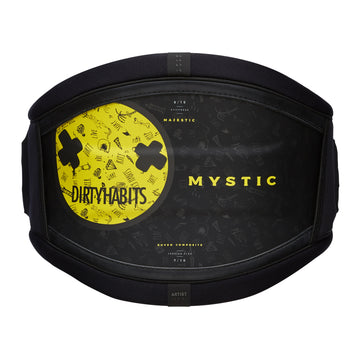 Mystic Majestic Waist Harness 'Dirty Habits' Black Yellow