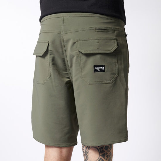Mystic Trail Hybrid Boardshort Moss