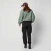Mystic Teddy Zip Up Sweat Women Frozen Green