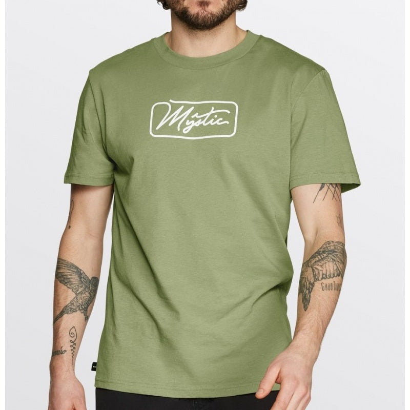 Mystic Framed Tee Olive Green