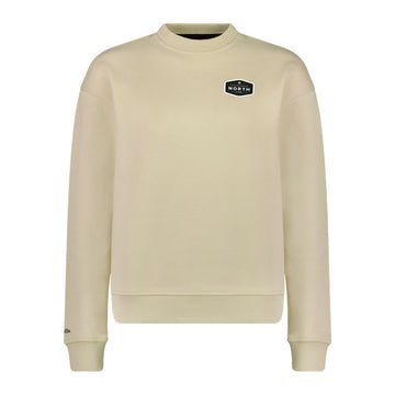 North Horizon Badge Crew Sweat Women Pumice