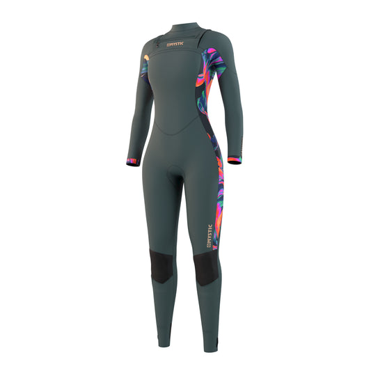 Mystic Dazzled Fullsuit 5/3mm Fzip Dark Leaf