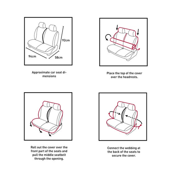 Mystic Car Seat Double Cover 2024