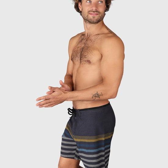 Brunotti Paitor-Stripe Men Boardshort Graphite Blue