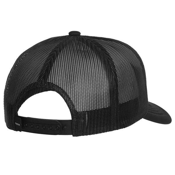 Mystic Backwash Cap Black White