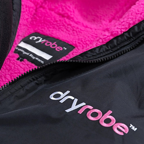 Dryrobe Advance LS Poncho Black Pink