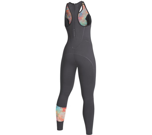 Mystic Lunar Long John 2/2mm Bzip Dark Grey
