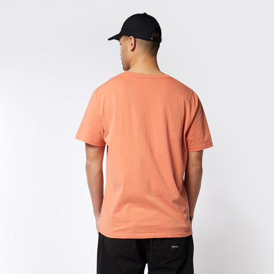 Mystic Backwash Tee Raw Coral