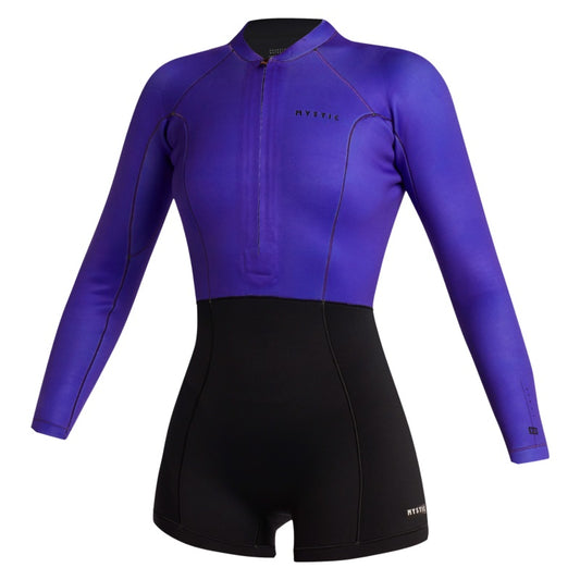 Mystic Lunar LS Shorty 2/2mm Fzip Women Black Purple