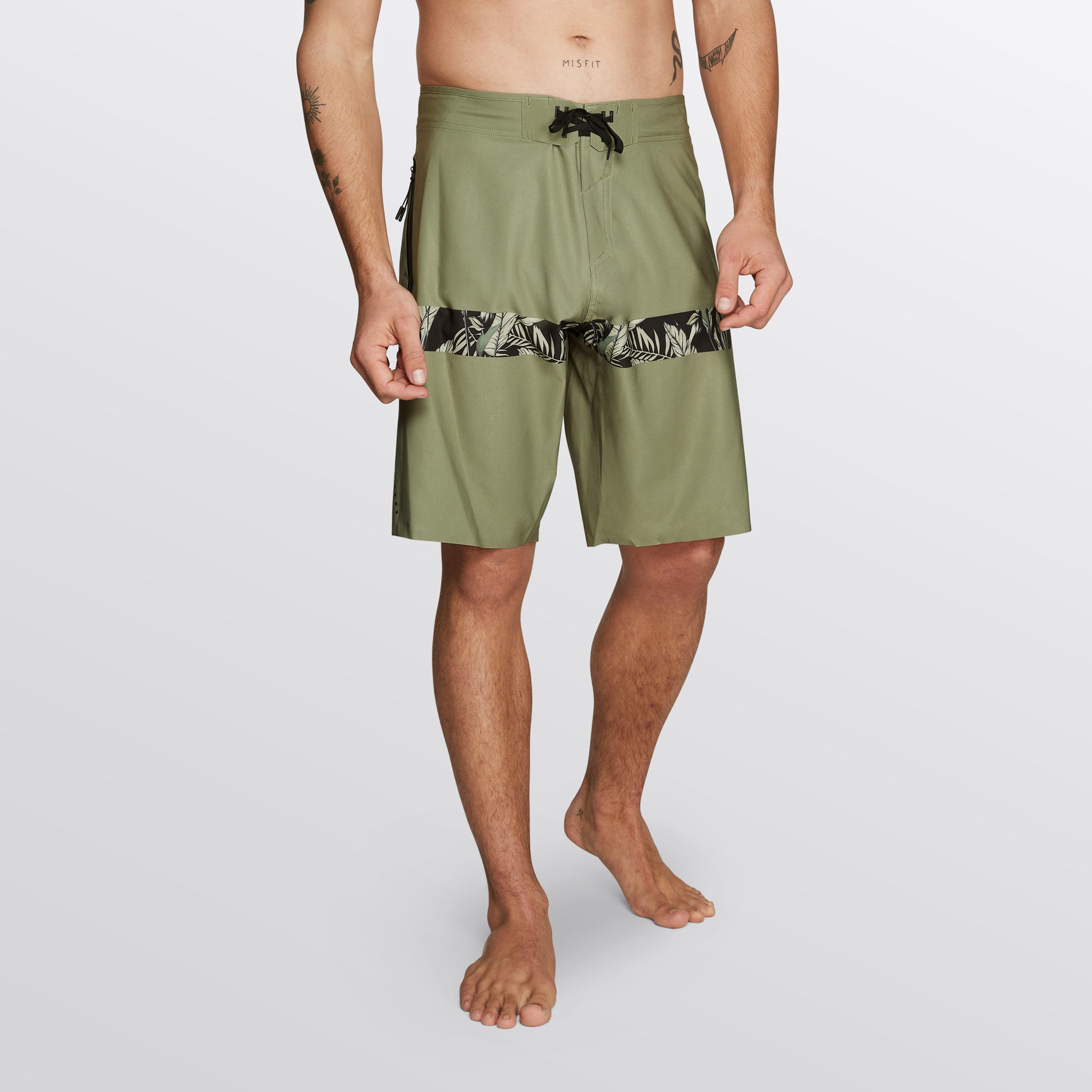 Mystic Intuition High Performance Boardshort Olive Green