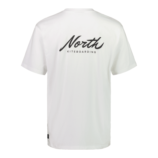 North Script Tee White