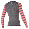 Mystic Dazzled Rash Vest L/S Coral