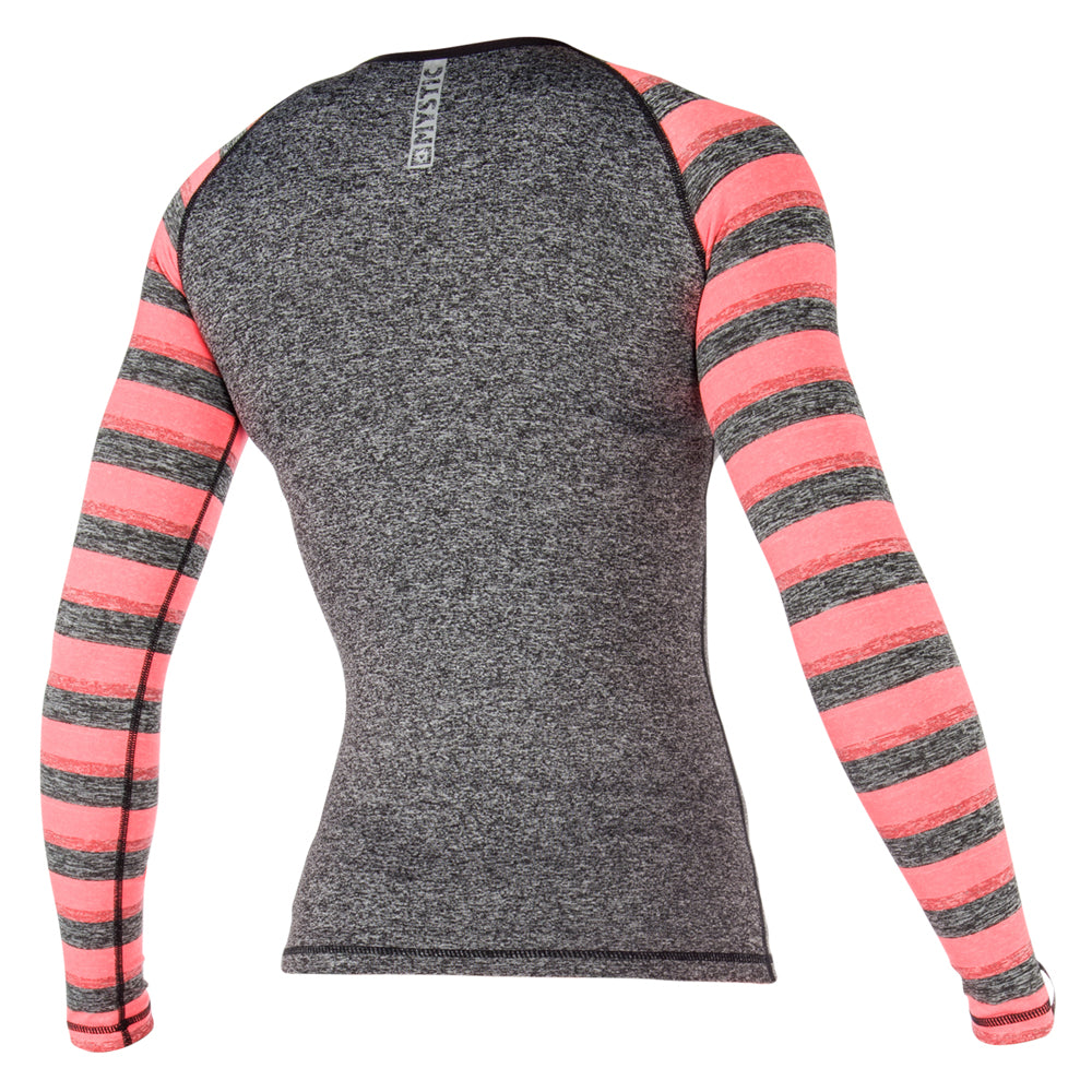 Mystic Dazzled Rash Vest L/S Coral