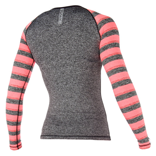 Mystic Dazzled Rash Vest L/S Coral