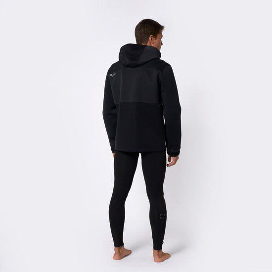 Mystic Fulmar Neoprene Hoodie 3/2mm Black