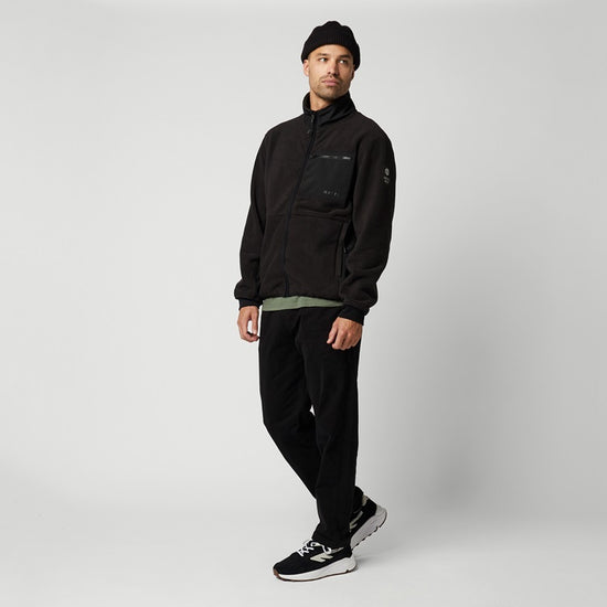 Mystic DTS Teddy Zip Thru Sweat 2024 Black