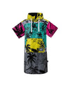 Atlantic Shore Surf Poncho Palm Tree Pink Yellow