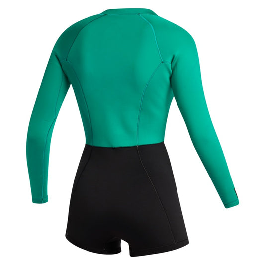 Mystic Lunar Longarm Shorty 2/2mm Fzip Women 2024 Black Green