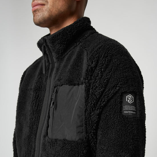 Mystic DTS Teddy Zip Thru Sweat Black