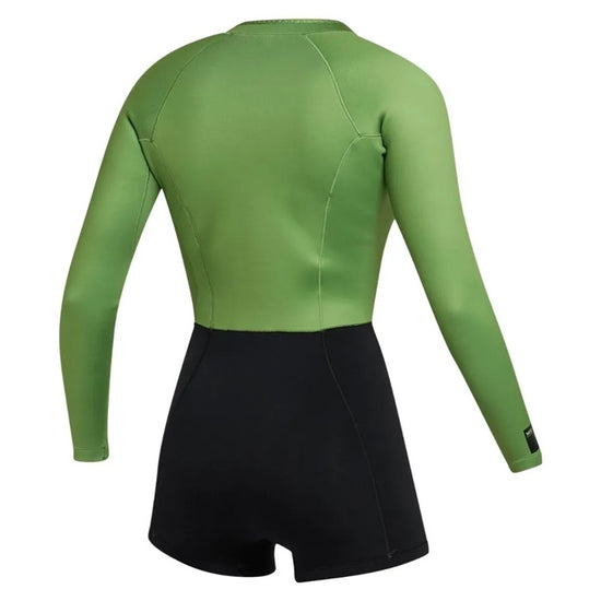 Mystic Lunar Longarm Shorty 2/2mm Fzip Women Soft Green