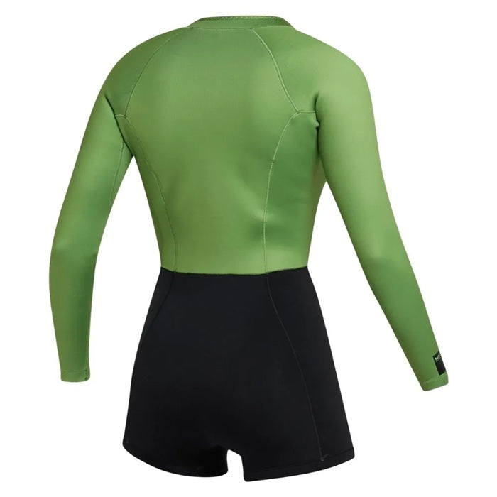 Mystic Lunar Longarm Shorty 2/2mm Fzip Women Soft Green