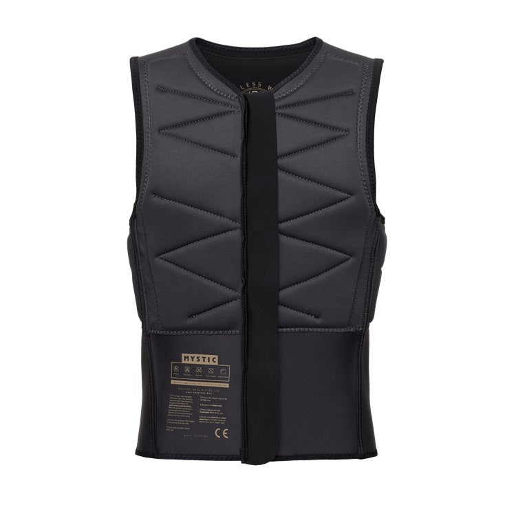 Mystic Outlaw Impact Vest Fzip Black