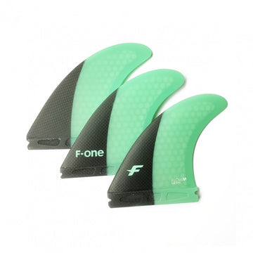 F-One Thruster Fin Set Flow XS Carbon Mint